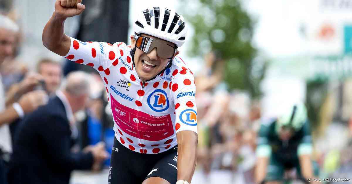Bergkoning Richard Carapaz blijft groenetruidrager voor in Profronde van Surhuisterveen
