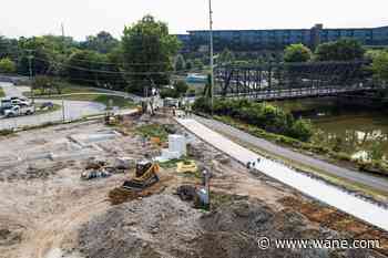 Fort Wayne's Riverfront construction chugs along smoothly