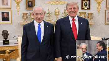 Bibi schmoozes Trump Cabinet officials after meeting with the president... as GOP privately frets he could drag US into wider Iran war