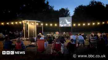The reel film festival showing classics outdoors