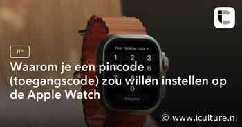 Waarom je een pincode (toegangscode) zou willen instellen op de Apple Watch