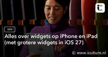 Alles over widgets op iPhone en iPad (met grotere widgets in iOS 27)
