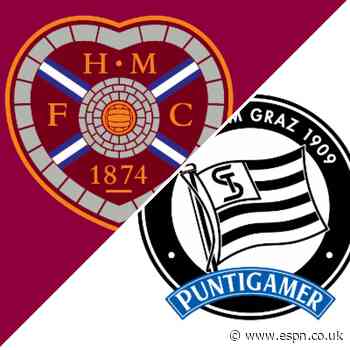 Hearts CL bid ends with defeat to Sturm Graz