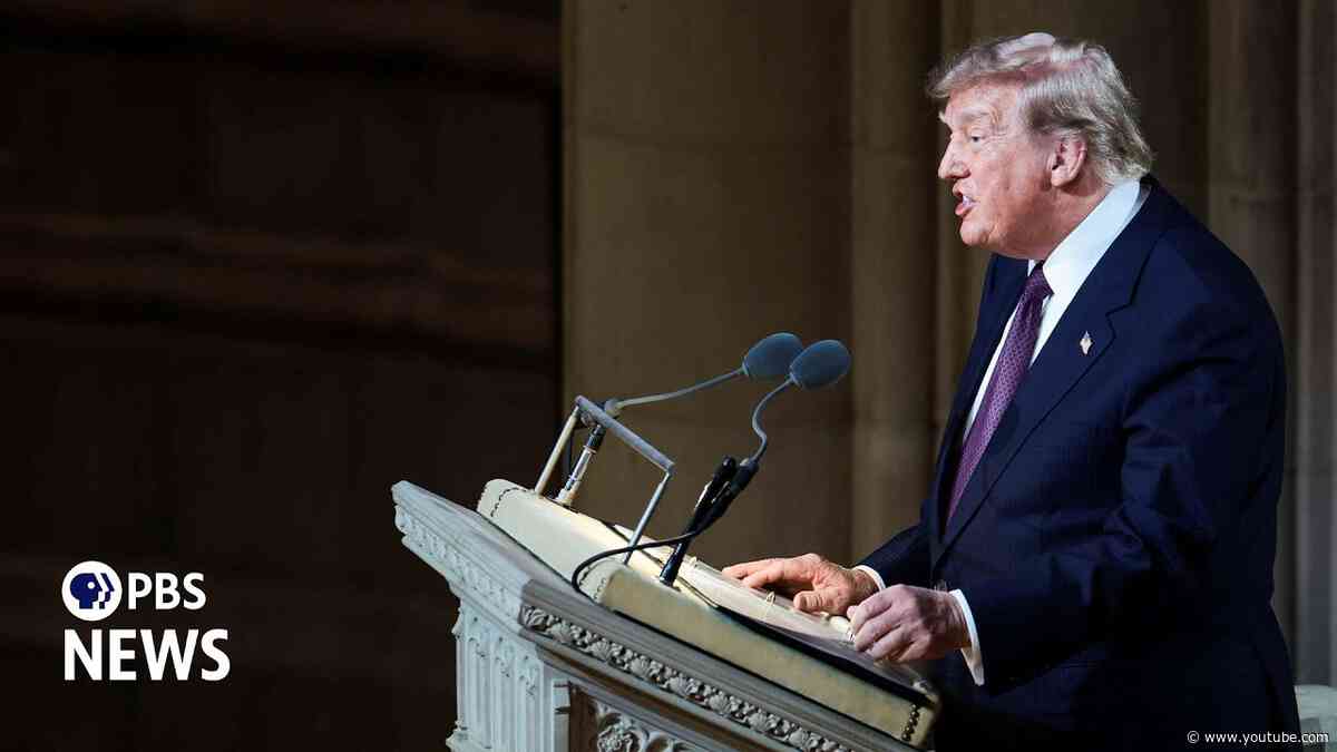WATCH: Trump's full tribute to Sen. Graham during National Cathedral funeral service