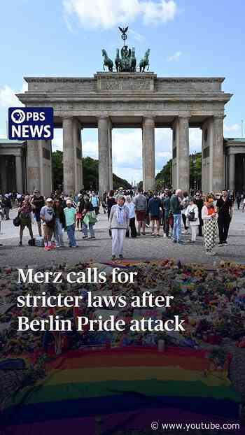 WATCH: Merz calls for stricter laws after Berlin Pride Attack