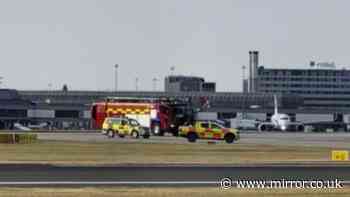 Manchester Airport emergency as firefighters surround Turkish Airline flight