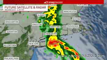 Showers and thunderstorms expected overnight into Wednesday