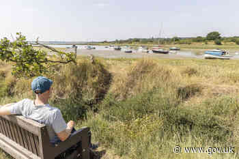 King Charles III England Coast Path reaches the Stour estuary