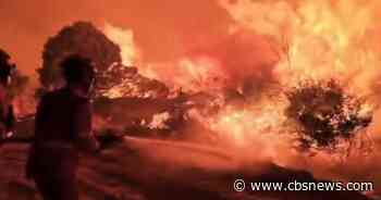 Firestorm burns out of control in Europe