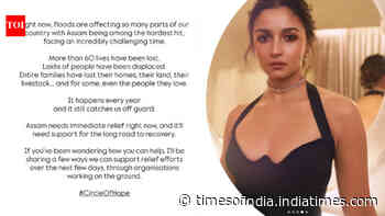 Assam Floods: Alia Bhatt urges fans to support relief efforts