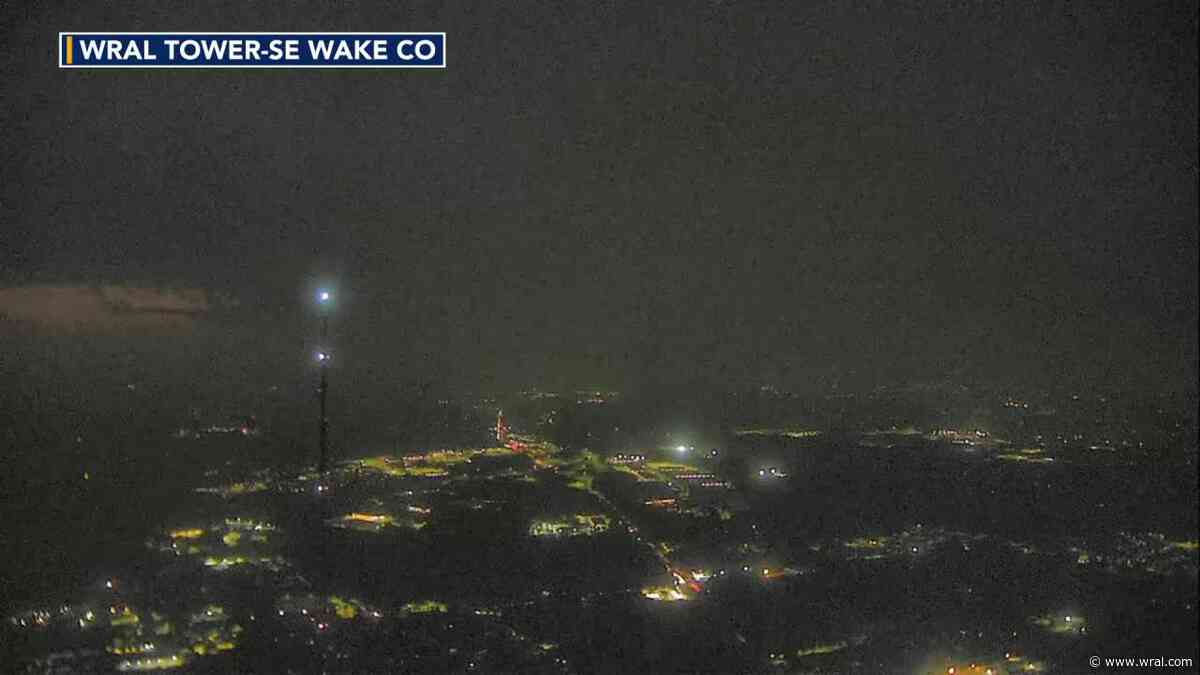 Intense storms bring strong winds and lightning strikes throughout central NC