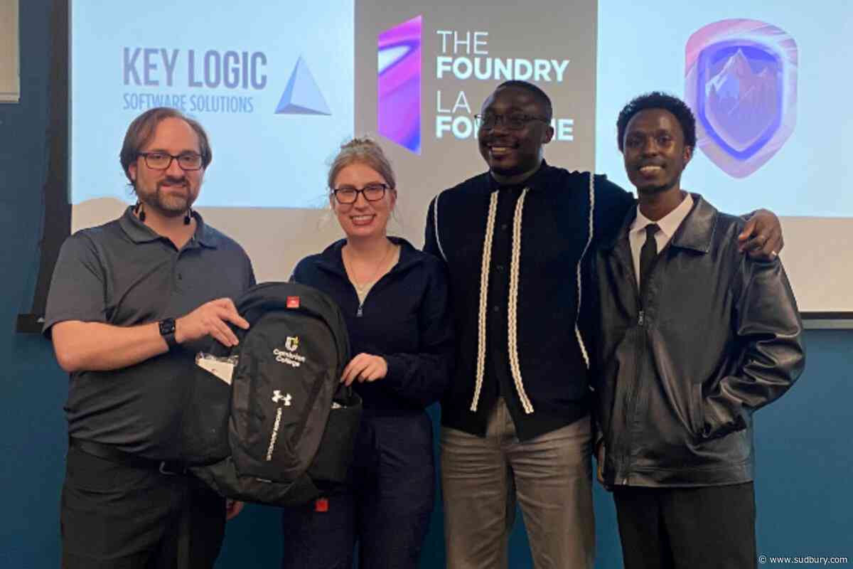 Cambrian students win 1st at ‘hackathon’ for SudburyConnect app