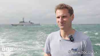 French Navy carries out 'shooting drill' mid interview
