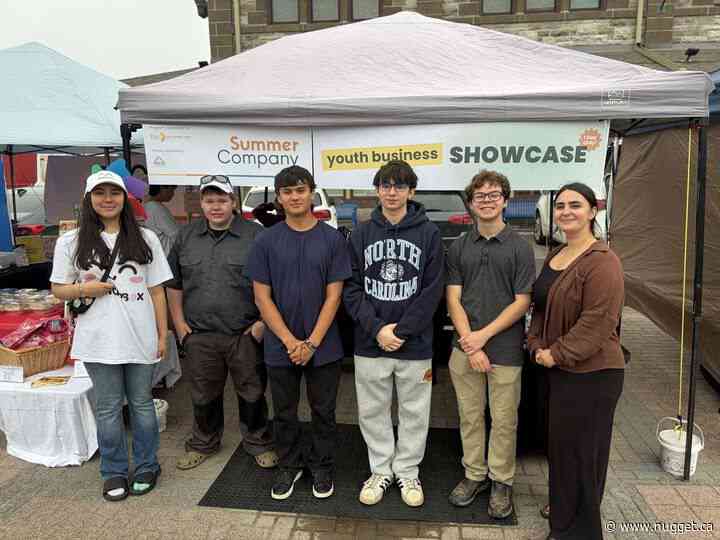 Young entrepreneurs take their goods to market trying to make their mark in business
