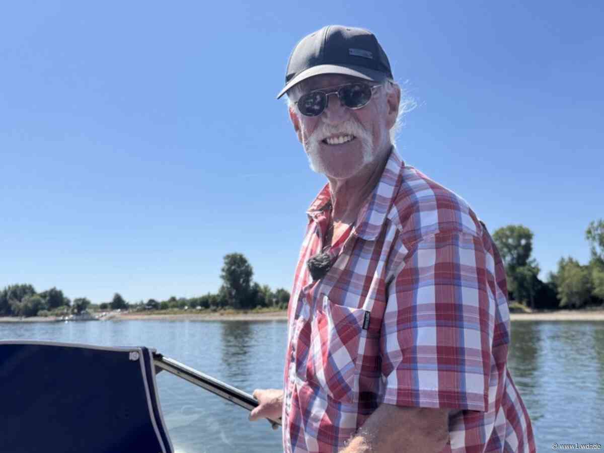 Niedrigwasser am Rhein: Boote bleiben auf dem Trockenen