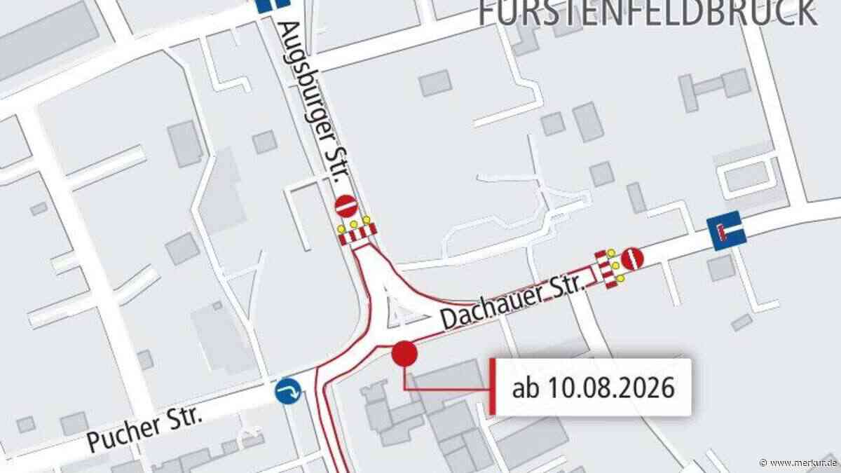 B471 und Rathaus-Eck gesperrt: Fürstenfeldbruck wird zur Großbaustelle