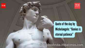 Quote of the day by Michelangelo: “Genius is eternal patience”