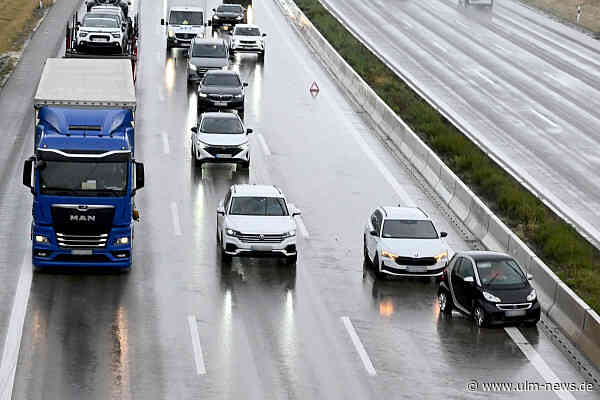 Derzeit High Noon auf den Autobahnen: Unfallserie im Haupt-Reiseverkehr auf der A 8 bei Dornstadt