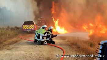 Watch: Firefighter’s helmet camera captures battle against France’s raging wildfires