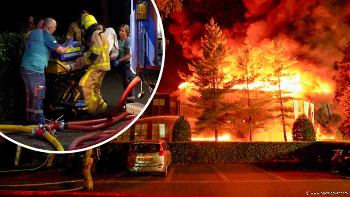 Beelden: zeer grote brand zorginstelling, 185 kinderen geëvacueerd