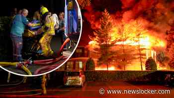 Beelden: zeer grote brand zorginstelling, 185 kinderen geëvacueerd