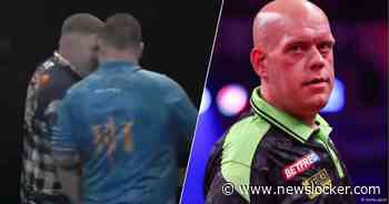 Scheldpartij Kim Huybrechts en pijnlijke statistiek Michael van Gerwen vallen op tijdens bijzonder dagje darts