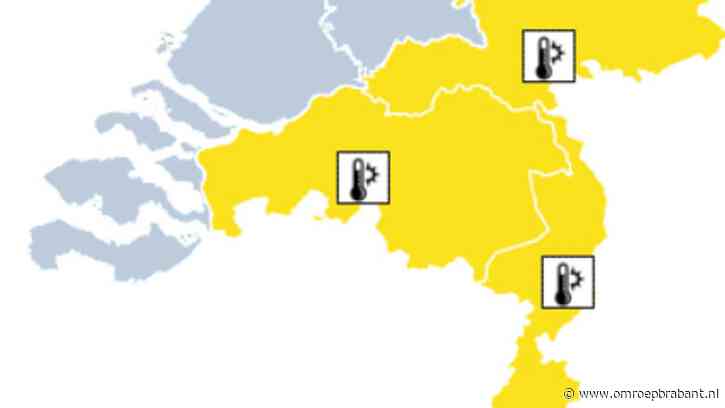 Code geel in Brabant: temperaturen lopen op tot 35 graden