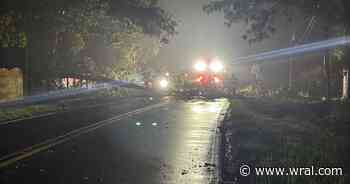 Man killed when tree falls on Wake County home during strong storms