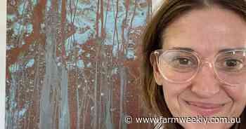Young artist positively charged about reaction to copper art and furniture