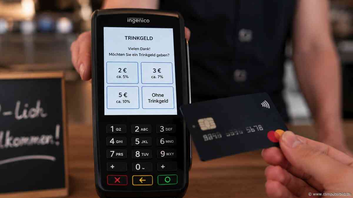 Händler testen Trinkgeld-Abfrage beim Bezahlen
