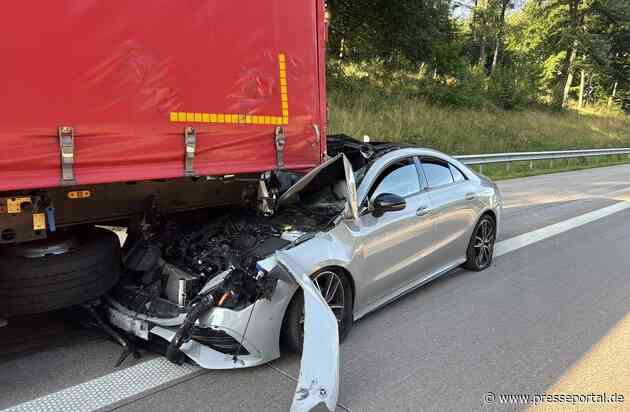 POL-DEL: Autobahnpolizei Ahlhorn: Verkehrsunfall mit zwei leicht verletzten Personen und hohem Sachschaden auf der Autobahn 1 in Dötlingen +++ Zeugen gesucht