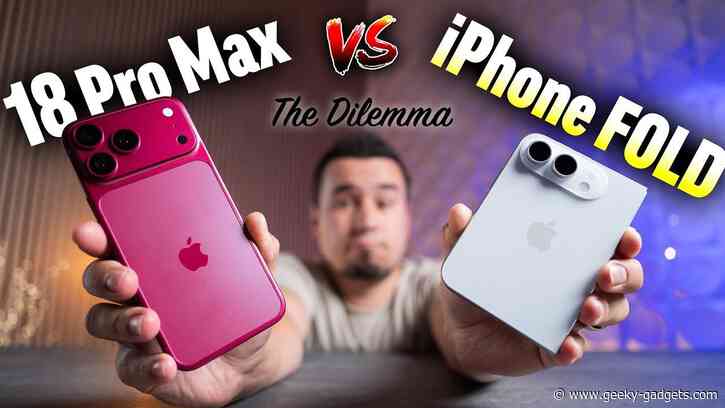 “iPhone 18 Pro Max vs. iPhone Fold: Apple’s highest-end battle changes everything