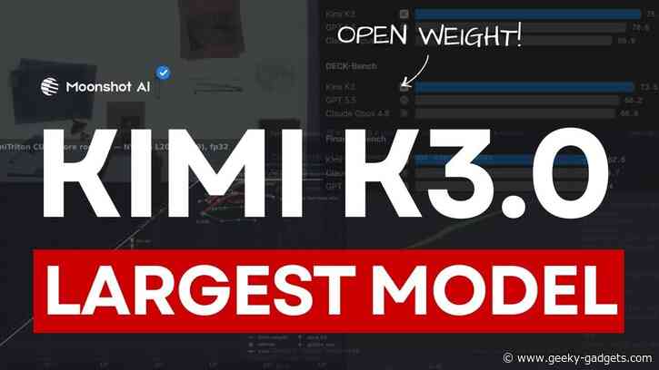 2.88 Trillion Parameter Kimi K3 Largest Open Model is Now Available