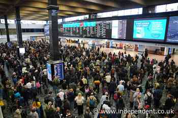 The top 10 busiest commuter trains where up to a quarter of people stand