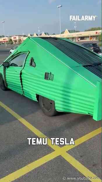 All that's missing is the Anti-Elon sticker 🤣 #tesla #cybertruck #elonmusk #diy #failarmy