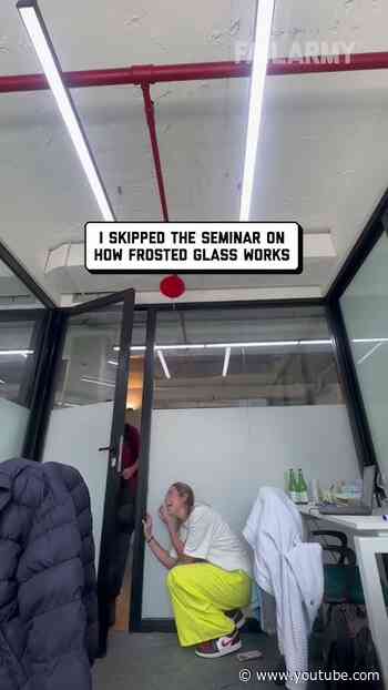 When you feel invisible at work, just remember this ❤️ #prank #fail #funny #workfail #officeprank