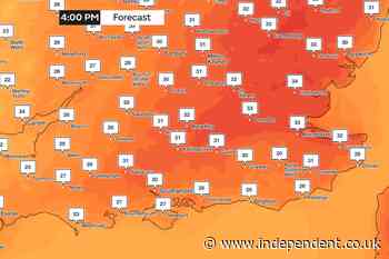 UK heatwave live: Seven areas of England officially declared in drought with temperatures set to hit 34C