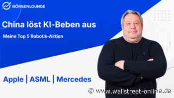 Meine Top 5 Robotik-Aktien: Apple: Wieder Nr. 1, ASML: Burggraben wird kleiner und Mercedes: Zahlen