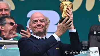 Gianni Infantino tells FIFA members to agree to World Cup plan or miss $40m in funding - report