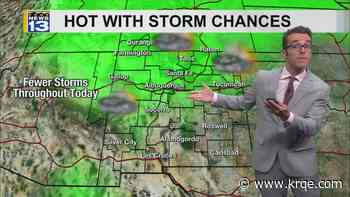 Heat remains despite some storms expected to hit