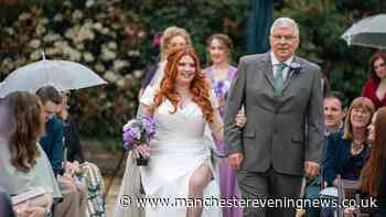 Humiliated bride standed at alter without wheelchair ramp to reach husband