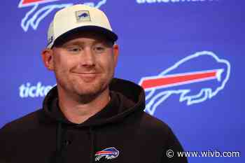 Buffalo Bills coach Joe Brady holding first press conference of 2026 training camp