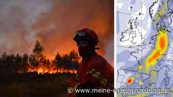Giftige Waldbrand-Rauchwolke aus Frankreich und Spanien zieht auch über Deutschland