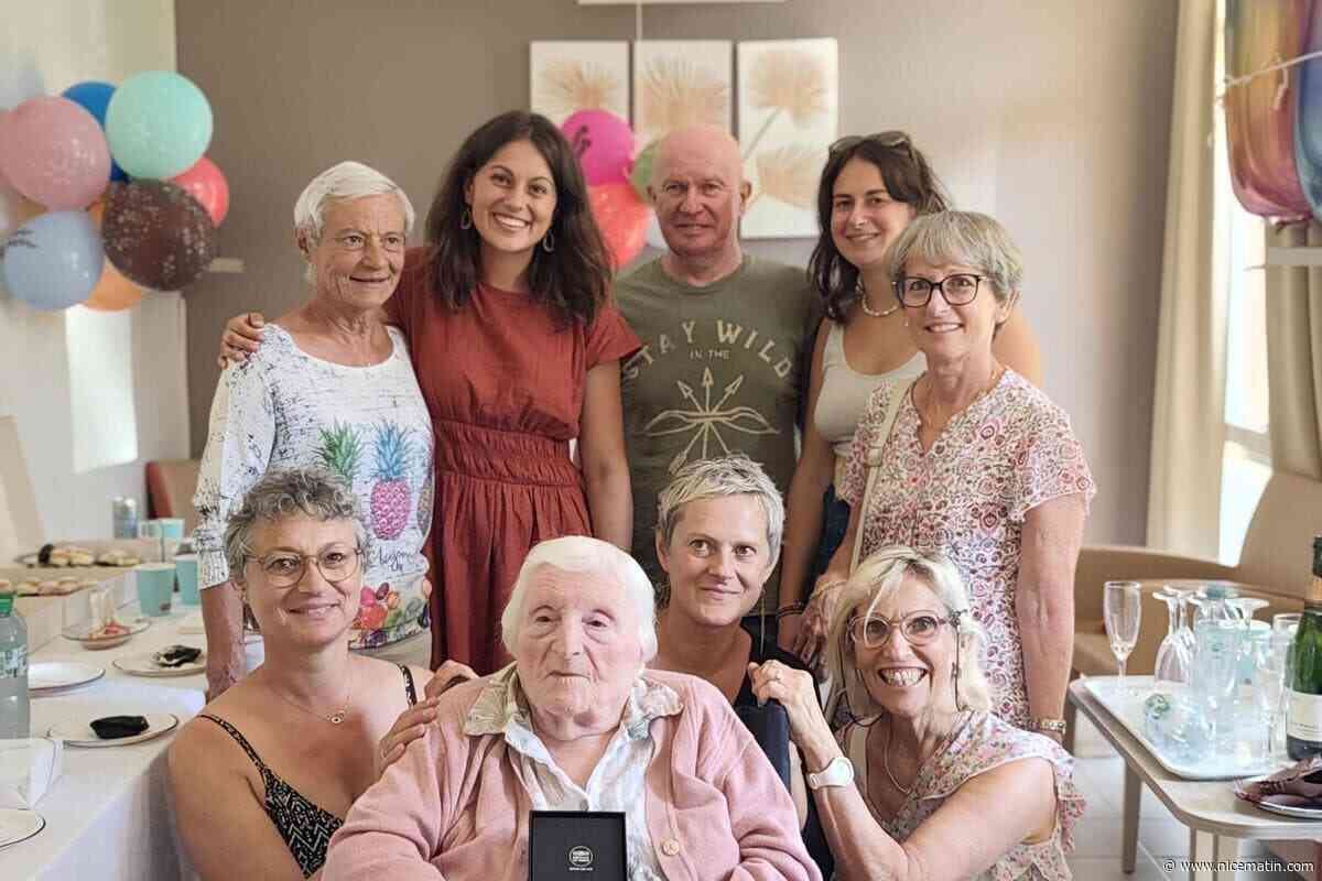 Elle est la tante de Jean-Pierre Caïs, la Raphaëlloise Magdeleine Bellettini fête ses 100 ans et reçoit la médaille de la Ville