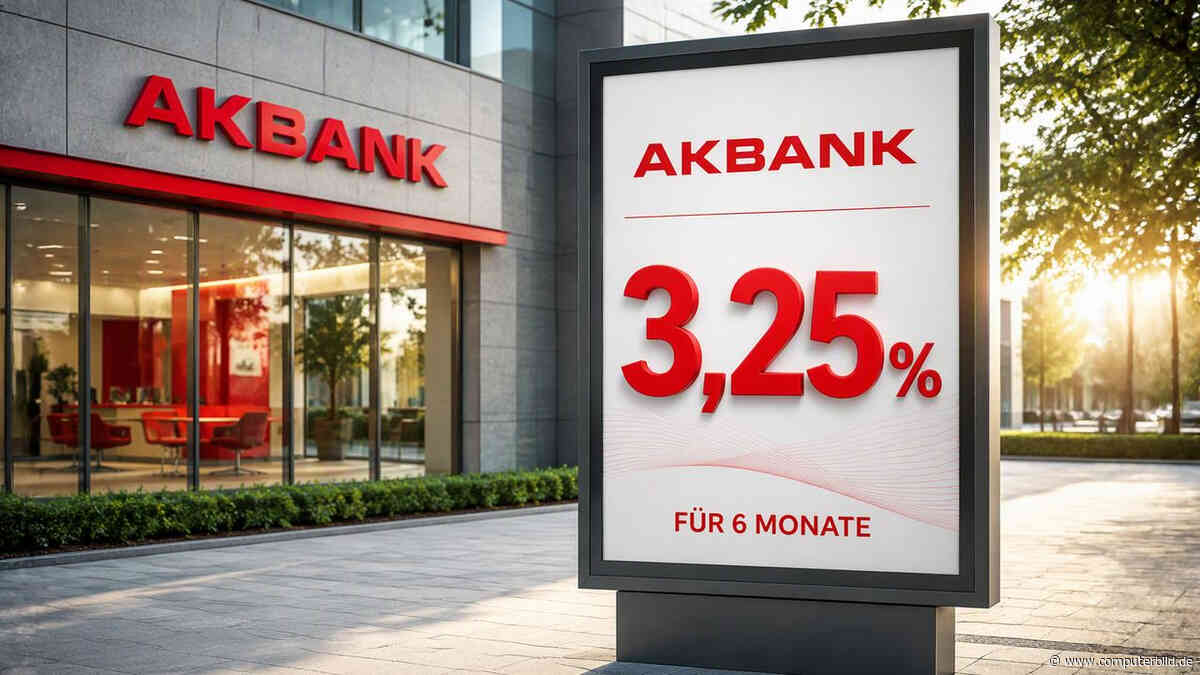 Tagesgeld-Aktion: Akbank bietet 3,25 Prozent für sechs Monate