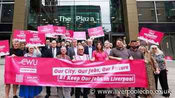 Liverpool's political heavyweights turn out for 'devastated' BT workers at threatened city centre office