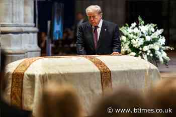 Trump Falls Asleep at Lindsey Graham's Funeral Service Directly After His Off-Script Eulogy