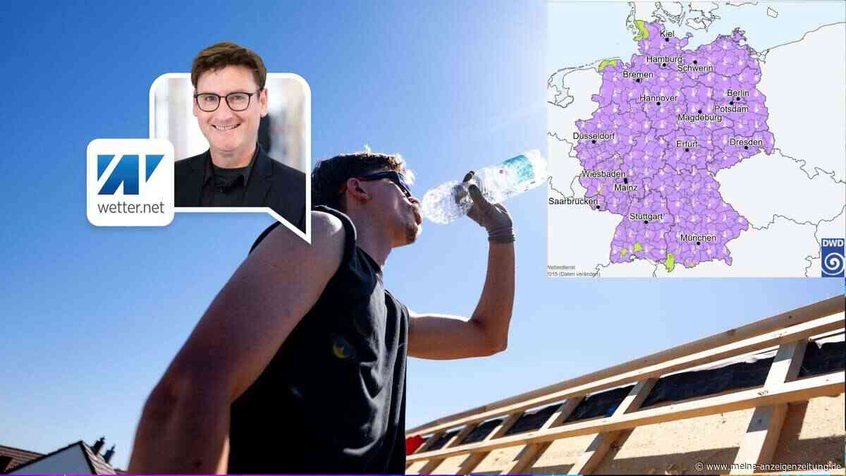 DWD warnt fast ganz Deutschland: Donnerstag glüht es bis 40 Grad – dann dreht das Wetter
