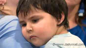 Heartbreaking face of Midwest boy, 5, as he gets his final wish after being given just two months to live