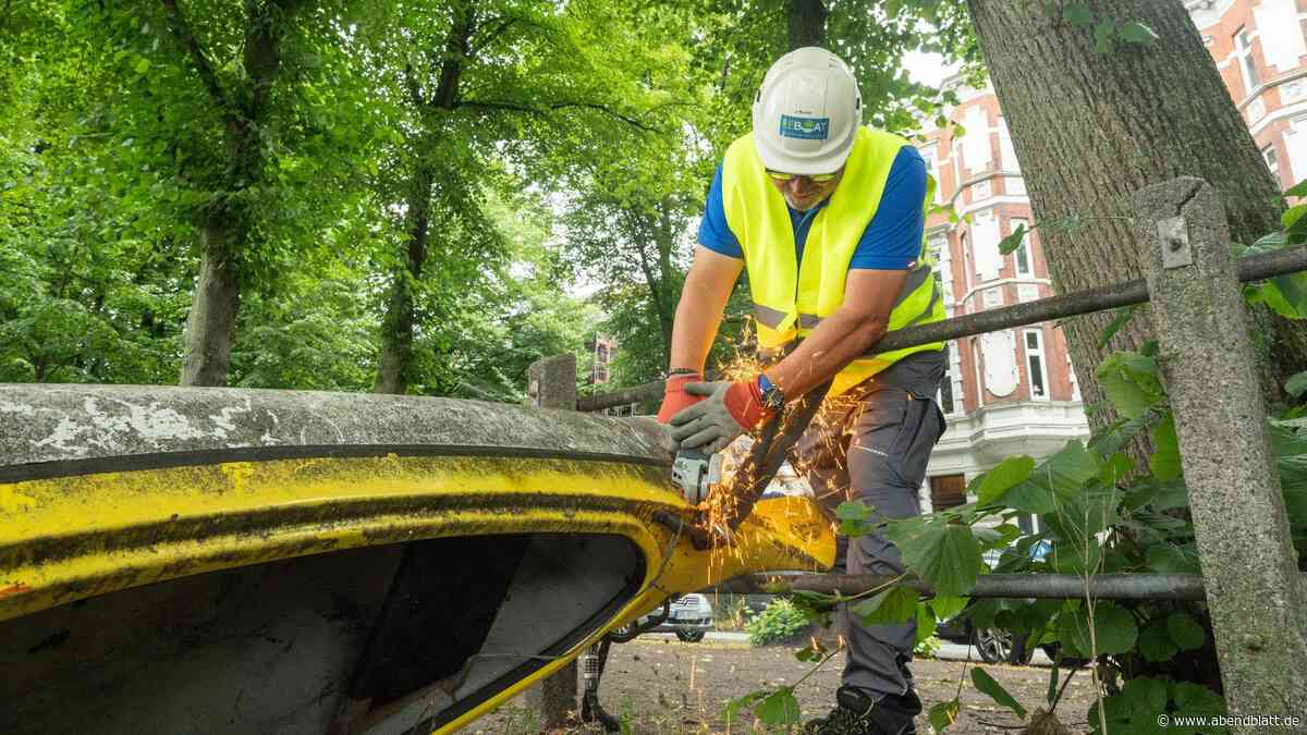 „Schrottkanu“-Bilanz: So viele Boote wurden aus Hamburger Grünanlagen entfernt